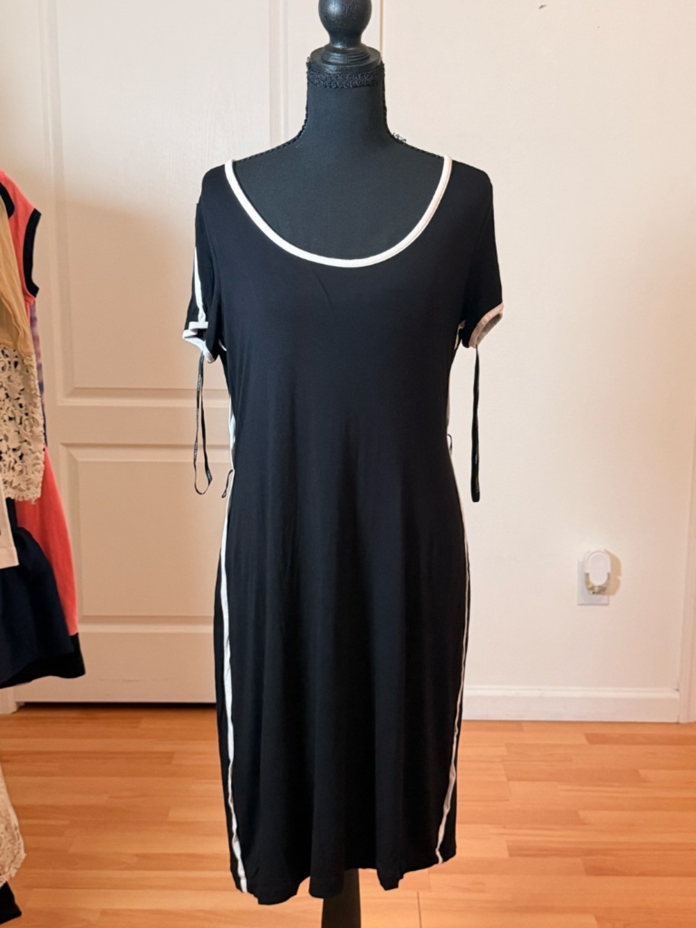 Calvin Klein Athleisure Colorblock Tie-Waist T-Shirt Dress